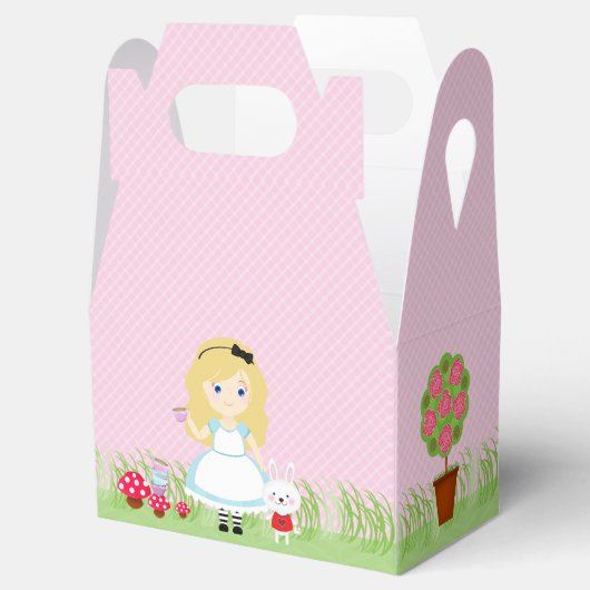 Alice en haar Tea Party Bedankdoosjes (Geopend)