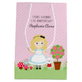Alice en haar Tea Party Medium Cadeauzakje (Achterkant)