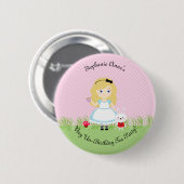 Alice en haar Tea Party Ronde Button 5,7 Cm (Voorkant /achterkant)