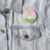 Alice en haar Tea Party Ronde Button 5,7 Cm (In situ)