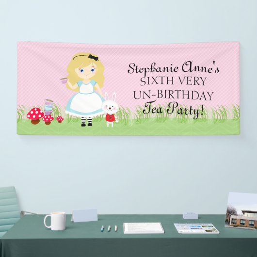 Alice en haar Tea Party Spandoek (Beurs)