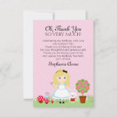 Alice en haar theepartij kaart (Voorkant)