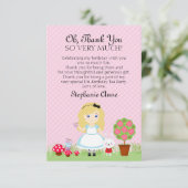 Alice en haar theepartij kaart (Staand voorkant)