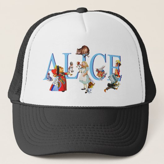ALICE EN HAAR VRIENDEN IN WONDERLAND TRUCKER PET (Voorkant)