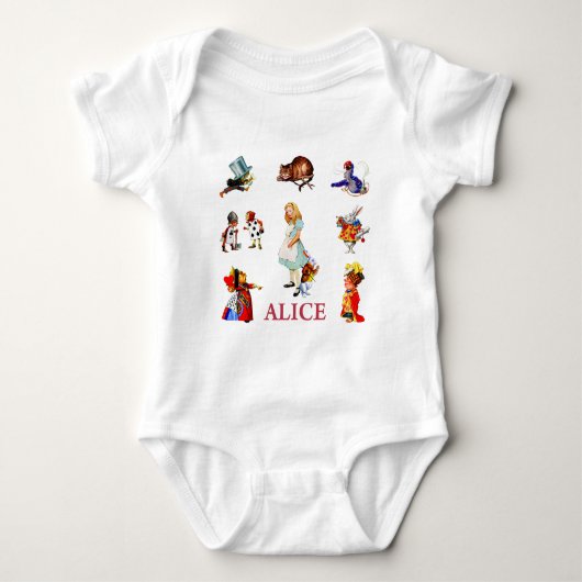 ALICE EN HAAR VRIENDEN UIT WONDERLAND ROMPER (Voorkant)