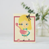 Alice en het Briefkaart Flamingo (Staand voorkant)