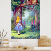 Alice en het Cheshire Cat Full Color Poster (Keuken)