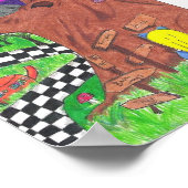 Alice en het kat-poster poster (Hoek)