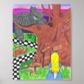 Alice en het kat-poster poster (Voorkant)