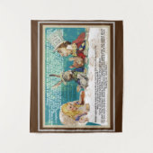 Alice en het theefeestje van de Mad Hatter Wandkleed (Voorkant)