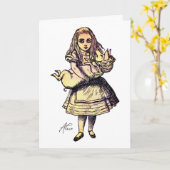 Alice en het varken kaart (Gele Bloem)