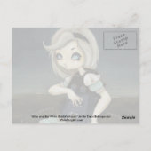 Alice en het Witte briefkaart van het Konijnenhuis (Achterkant)