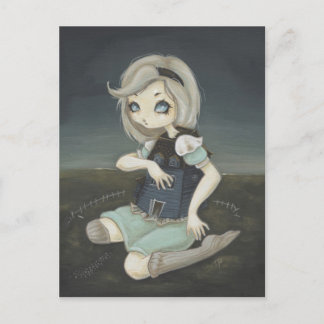 Alice en het Witte briefkaart van het Konijnenhuis