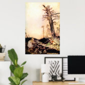 "Alice en het witte konijn" Poster (Thuiskantoor)