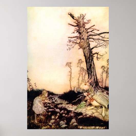 "Alice en het witte konijn" Poster (Voorkant)