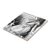 Alice en het witte konijn tegeltje (Zijkant)