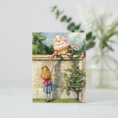 Alice en Humpty Dumpty Briefkaart (Staand voorkant)