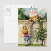 Alice en Humpty Dumpty Briefkaart (Voorkant / Achterkant)