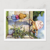 Alice en Humpty Dumpty in Wonderland Briefkaart (Voorkant)