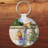 Alice en Humpty Dumpty in Wonderland Sleutelhanger (Voorkant)