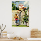 Alice en Humpty Dumpty Poster (Keuken)