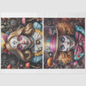 Alice en Mad Hatter Decoupage Tissuepapier (Voorkant)
