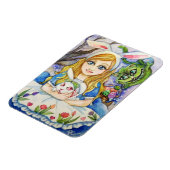 Alice en paashaas magneet (Linkerzijde)
