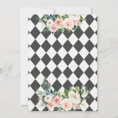 Alice en Rabbit Tea Party Baby shower Kaart (Achterkant)