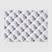 Alice en Roze Flamingo Tissuepapier (Voorkant)