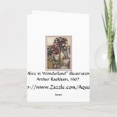 Alice en Sprookjesland - Arthur Rackham Kaart (Achterkant)