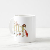 Alice en vrienden in Wonderland Koffiemok (Voorkant links)