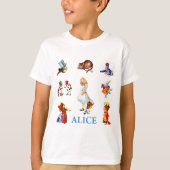 Alice en vrienden in Wonderland T-shirt (Voorkant)