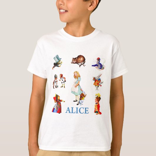 Alice en vrienden in Wonderland T-shirt (Voorkant)