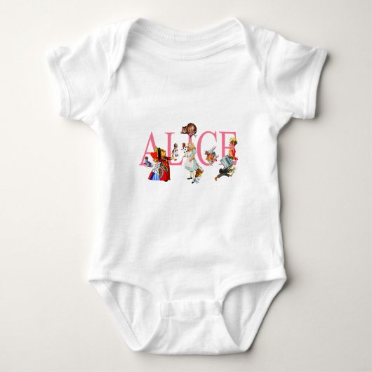 ALICE EN VRIENDEN UIT WONDERLAND ROMPER (Voorkant)