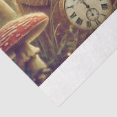 Alice en White Rabbit Clock Collectie Decoupage Tissuepapier (Detail)