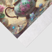 Alice en White Rabbit Fantasy Teatime Decoupage Tissuepapier (Detail)