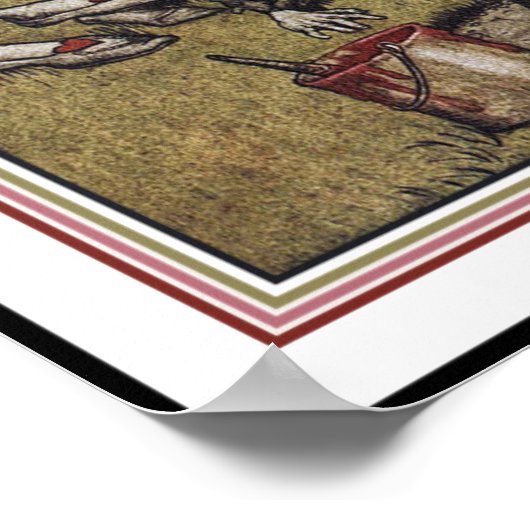 Alice en Wonderland - Arthur Rackham Poster (Hoek)