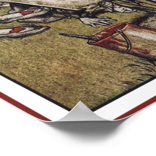 Alice en Wonderland - Arthur Rackman Poster (Hoek)