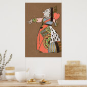 Alice en Wonderland Forest Character Painting-12 Poster (Keuken)