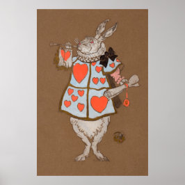 Alice en Wonderland Forest Character Painting-14 Poster
