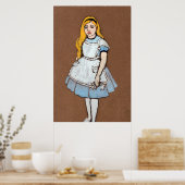 Alice en Wonderland Forest Character Painting-1 Poster (Keuken)