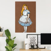 Alice en Wonderland Forest Character Painting-1 Poster (Thuiskantoor)
