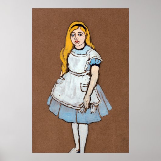 Alice en Wonderland Forest Character Painting-1 Poster (Voorkant)