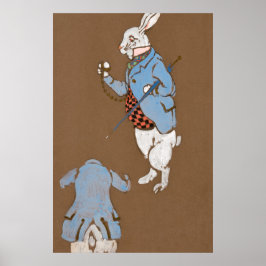 Alice en Wonderland Forest Character Painting-2 Poster