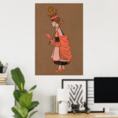 Alice en Wonderland Forest Character Painting-3 Poster (Thuiskantoor)