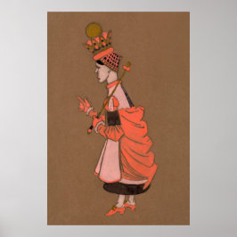 Alice en Wonderland Forest Character Painting-3 Poster