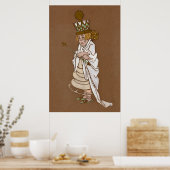Alice en Wonderland Forest Character Painting-4 Poster (Keuken)