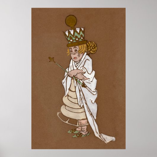 Alice en Wonderland Forest Character Painting-4 Poster (Voorkant)