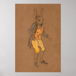 Alice en Wonderland Forest Character Painting-5 Poster