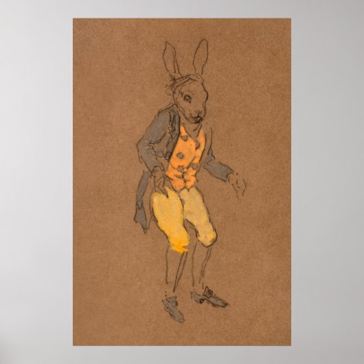 Alice en Wonderland Forest Character Painting-5 Poster (Voorkant)